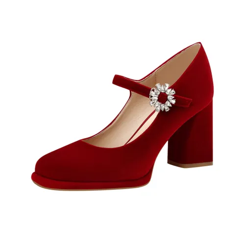 Ruby L Туфли Мэри Джейн Бургундский 8,5CM Женские