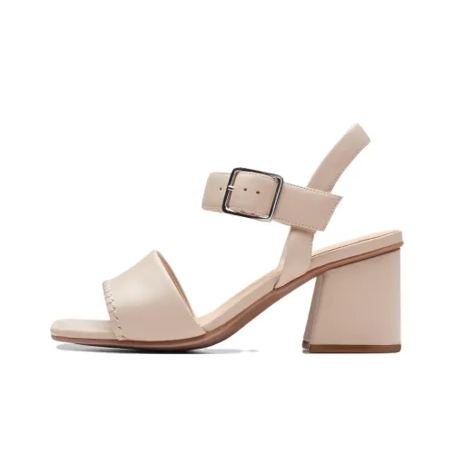 Clarks One Ремешок Сандалии Женские Экрю