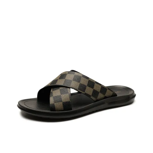 SHOUBA Резиновая подошва устойчивая к истиранию слип-он мужской