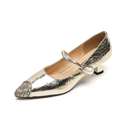 Echo yolo Грубый каблук Туфли Мэри Джейн Женские