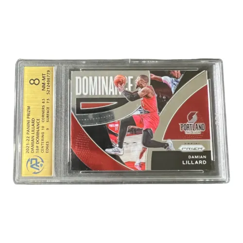 Панини Trail Blazers Лиллард Редкая Сертифицированные Карты 1 Размер