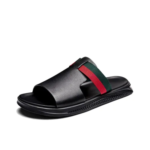 SULEGAO Slip-resistant Quick-drying Slippers Men's Black SULEGAO Противоскользящие Быстросохнущие Слипоны Мужские Черные
