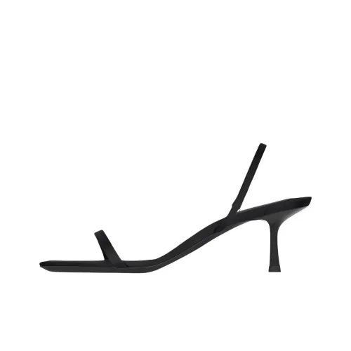 SAINT LAURENT JASPE One Ремешок Сандалии 5,5 см Женские Черные