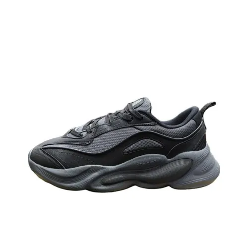 Erke Легкий Низкий Топ Повседневные Беговые Кроссовки Мужские Черные