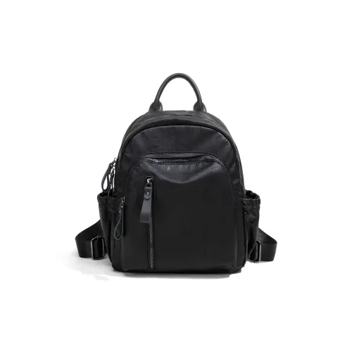 VANDEE Кожа Рюкзак Женские Черный