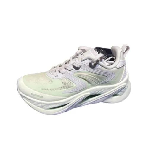 ANTA Амортизирующие шоки Slip-resistant низкий топ повседневные беговые кроссовки женские фиолетовые белые синие