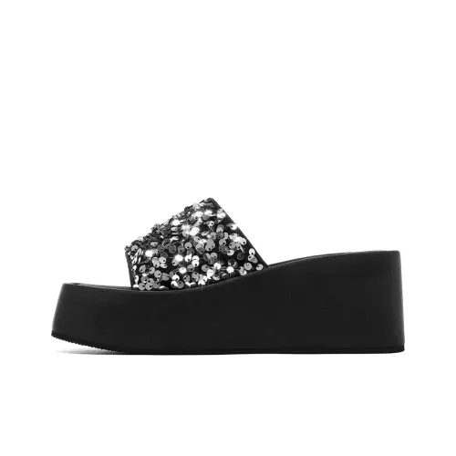 C°BANNER ЭВА Быстросохнущие Слипоны Женские Серебряные