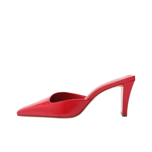 Schutz Домашние тапочки 8 см Женские Red