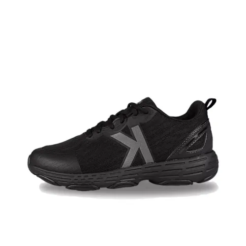 KELME Slip-resistant Abrasion-resistant Low Top Casual Shoes Unisex Cool Black KELME Противоскользящая Аbrasion-resistant Низкий Топ Повседневная Обувь Унисекс Крутой Черный