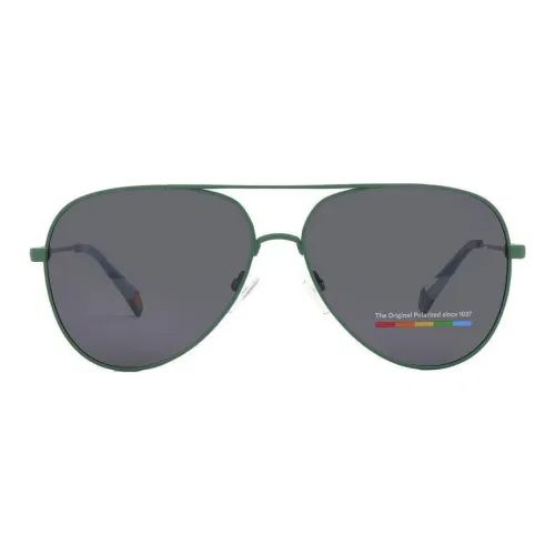 Polaroid Металл Aviator Солнцезащитные очки Унисекс Зеленый