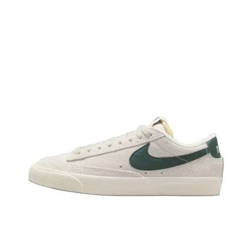Nike Blazer Slip-resistant Abrasion-resistant Low Top Skateboard Shoes Unisex White Найк Блэйзер Противоскользящие Устойчивые к истиранию Низкие Кеды для Скейтбординга Унисекс Белые