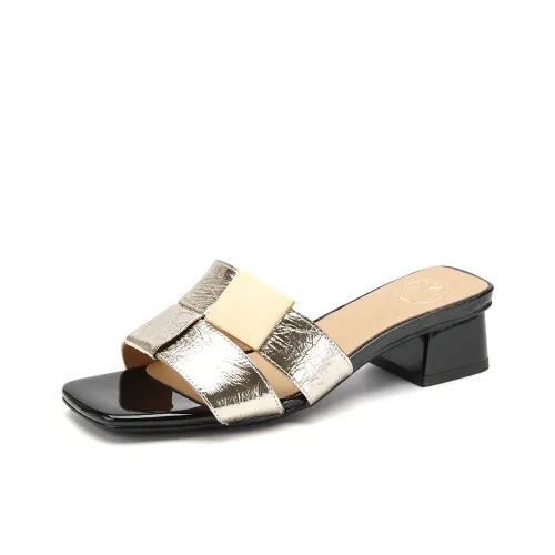 safiya Слипоны Женские Золото