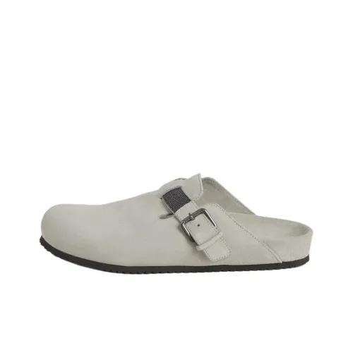 BRUNELLO CUCINELLI Monili Домашние тапочки Серый Женские
