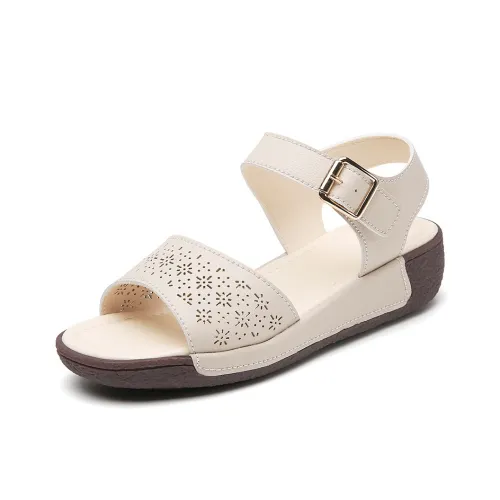 Reivanti One Ремень Сандалии 4CM Женские Бежевый