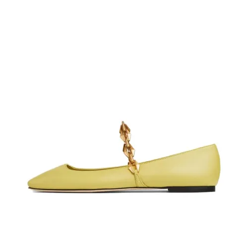 Jimmy Choo Tilda Плоская подошва Повседневная обувь Женская Желтая