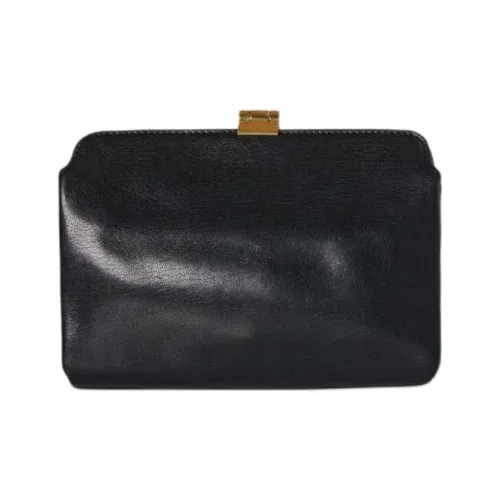 THE ROW Клатч из козьей кожи женский черный