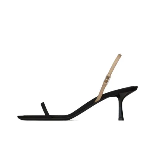 SAINT LAURENT Jaspe One Ремень Сандалии 5,5 см Женские Черные