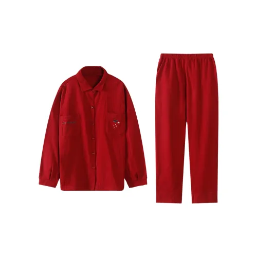 FOREVER 21 Пижамный комплект женский красный