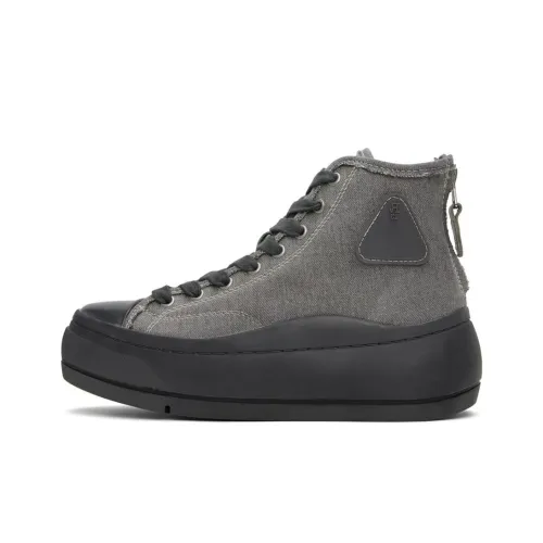 R13 Kurt Высокие Кроссовки для скейтбординга Женские Серые