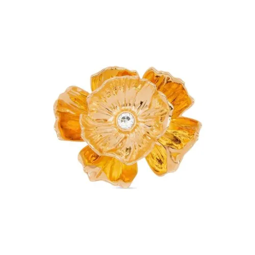 Оскар де ла Рента Латунь Броши Женские Золото