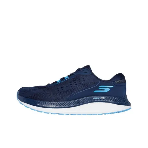 Skechers GO Run Persistence Low Топ Повседневные Беговые Кроссовки Мужские Морской Синий