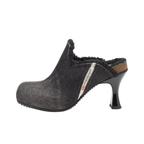 DIESEL Слипоны 8 см Женские Черные