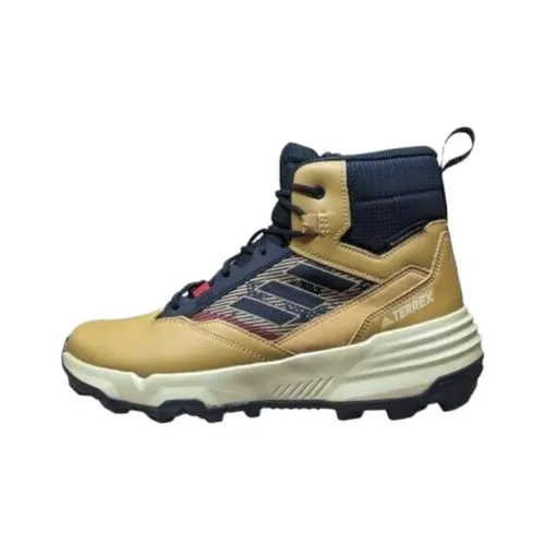 adidas Terrex Unity Slip-resistant Abrasion-resistant MID Топ Походная обувь Мужская Бежевая
