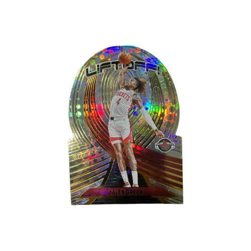 Панини Рокетс Джейлен Грин Буллет Голова Нерегулярная форма Рефракция Редкая Карта Спортивные карты 1 шт