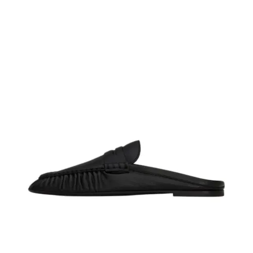 SAINT LAURENT Penny Домашние тапочки Мужской Черный