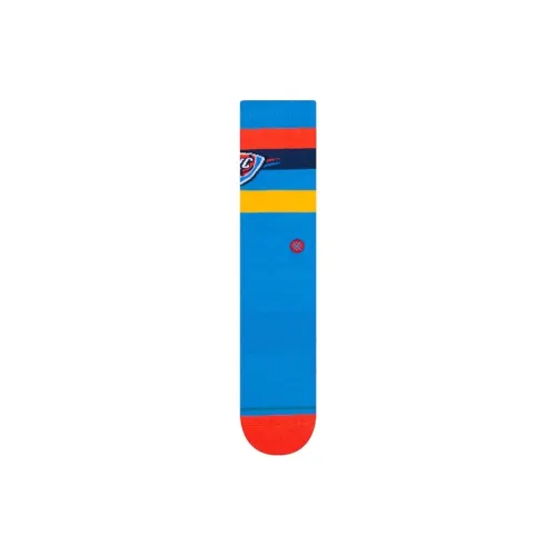 NBA x Stance Oklahoma City Thunder CREW SOCK Баскетбольные носки Мужской 1 упаковка Синий