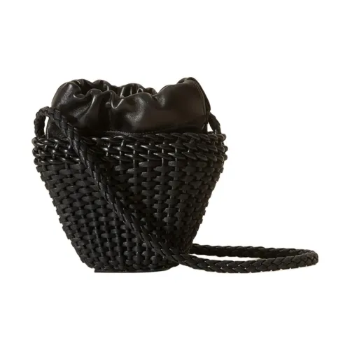 Hereu Хлопок с коровьей кожей Сумка через плечо Мини Женская Черная