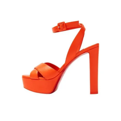 Christian Louboutin One Ремень Сандалии Апельсин Женские