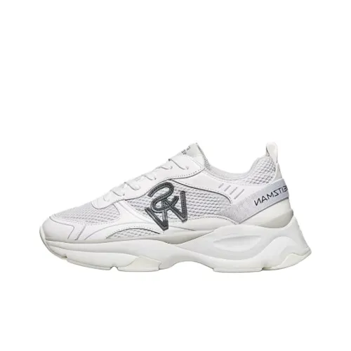 Stuart Weitzman SW Trainer Low Топ Повседневная обувь Женская Белая