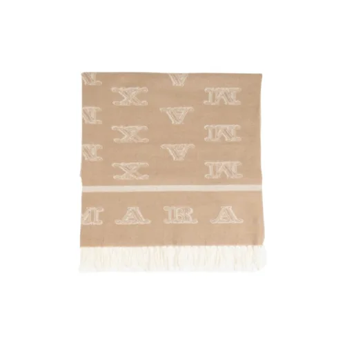 MaxMara Кашемир Вязаные Шарфы Унисекс Коричневый