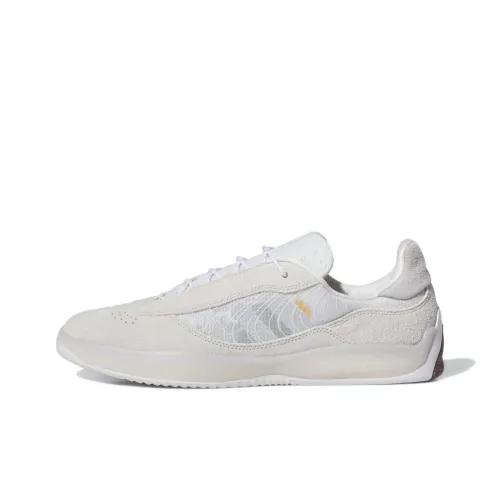 Adidas Originals Puig Slip Resistant Abrasion Resistant Низкий Топ Повседневная обувь Унисекс Белый Золото