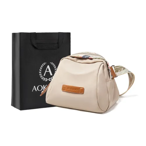 AOKANG Ткань Сумка для повседневного использования Купольная сумка Сумка через плечо Стандартная Женская Экрю Экстрим Найт Черный