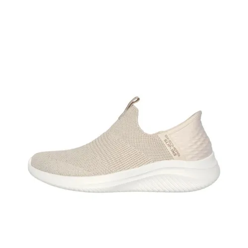 Skechers Ultra Flex 3,0 Low Топ Повседневная обувь Женская Белая Золотая