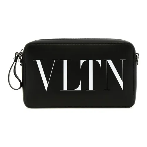 Valentino Телячья кожа Сумка через плечо Мужская Черная и Белая