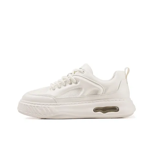 WILLIAM FOX SONS Устойчивые к истиранию низкие кроссовки для скейтбординга Мужские Белые