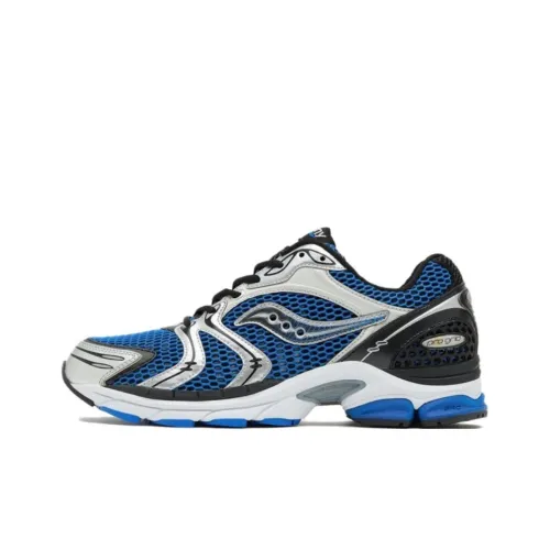 Saucony ProGrid Triumph 4 Противоскользящий Устойчивый к истиранию Низкий Топ Повседневные Беговые кроссовки Мужские Синие