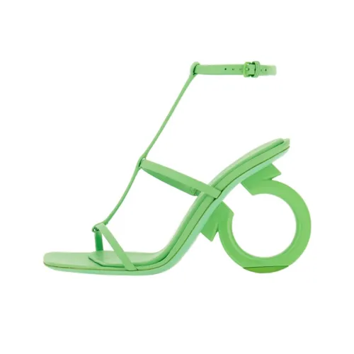 FERRAGAMO Elina One Sandals Strap 10,5cm Women's Green