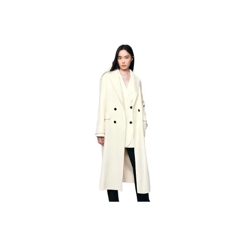 TKY SHOP Элегантное белое женское пальто
