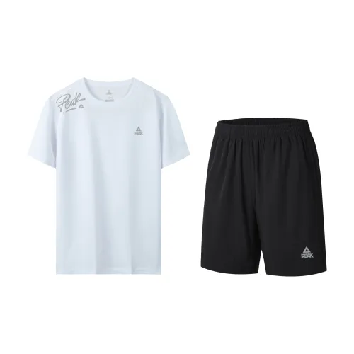 PEAK RIGHT Series Беговая одежда Комплекты Унисекс Двухкомпонентный комплект Белый Черный