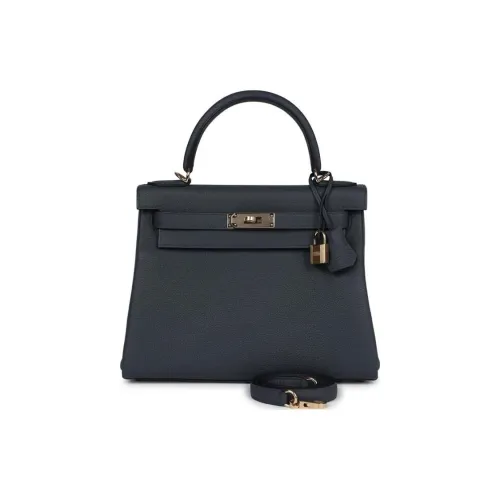 HERMES Коровья кожа Togo Сумка Kelly Сумка Женская H0 Misty Серый