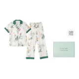 [Подарочная коробка комплект] Желтая роза (Короткий рукав + Штаны) Женский комплект