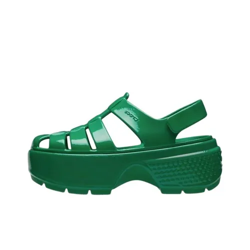 Сандалии Crocs Римские Женские Зеленые