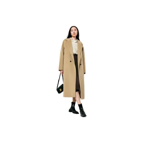 TKY SHOP Верблюжий Женское Пальто