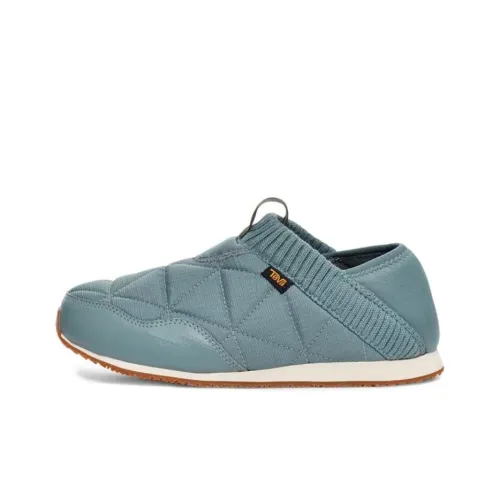 Teva Slip-resistant Abrasion-resistant Low Top Casual Shoes Women's Steel Blue Тева Противоскользящие Устойчивые к истиранию Низкие Топ Повседневная Обувь Женская Стальной Синий