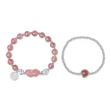 Розовый стекаемый