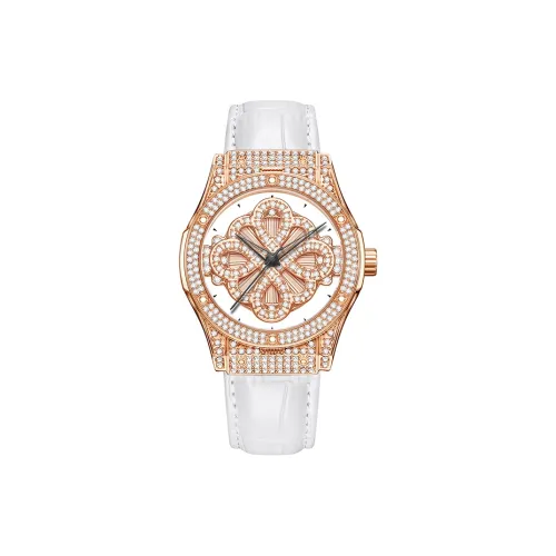 Sanda Кварцевый механизм Часы Женские Часы с циферблатом Skeleton